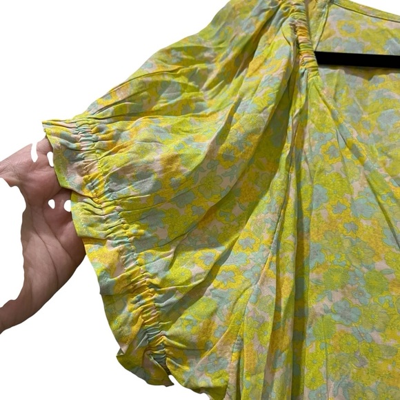 Abound 3X Floral V Neck Blouse Summer NWT B1 - Picture 4 of 6